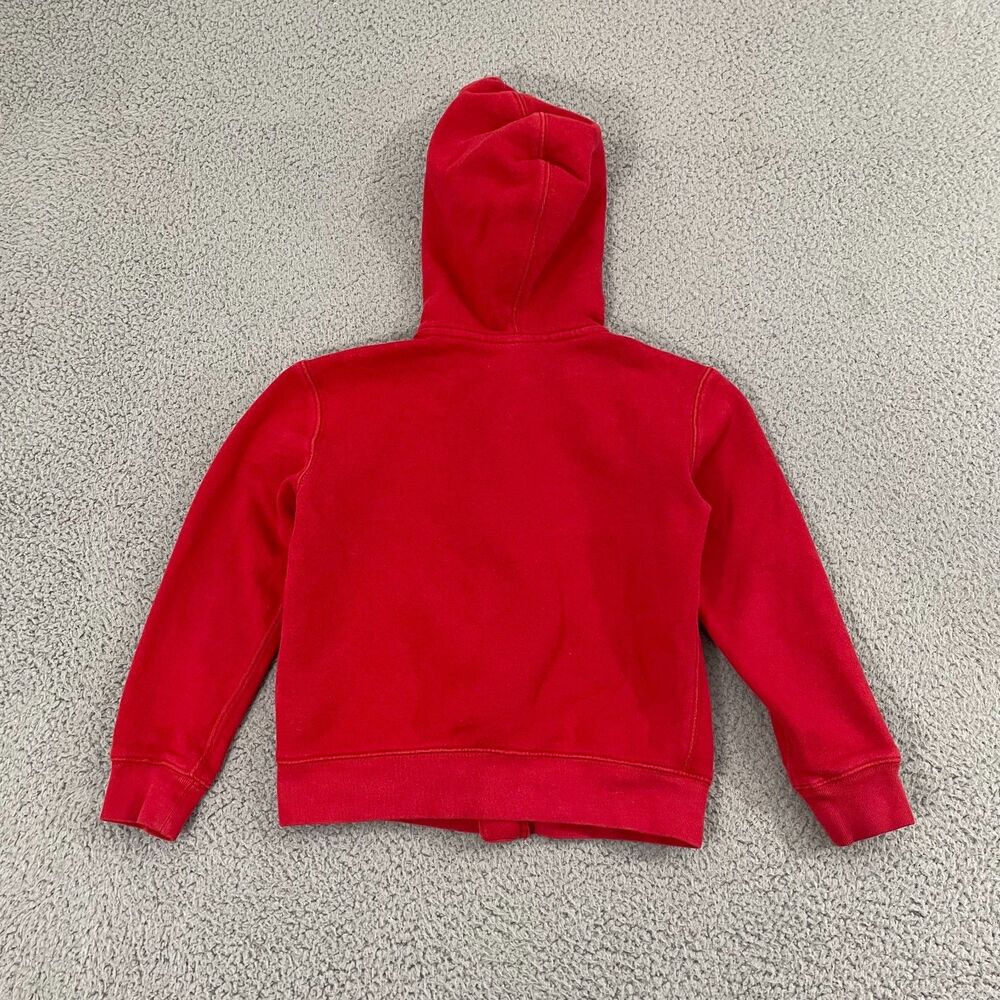 Ralph Lauren Polo Bear Hoodie Boys 7 Red Full Zip - Picture 5 of 6